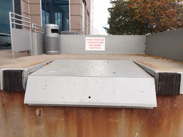 Dock Leveler in Below Dock Position